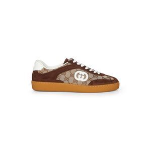 Gucci Men Brown Suede G75 Sneakers
